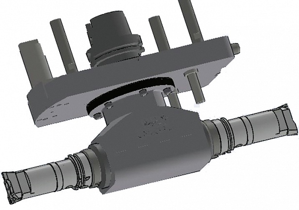 Токарно-фрезерный обрабатывающий центр EMCO HyperTurn 200 Power Mill для обработки деталей «Колесная ось самолета»