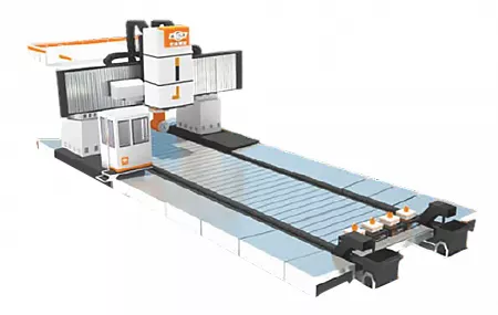Фрезерно-расточной станок портального типа с неподвижной траверсой и неподвижным столом Wuhan XKG2730