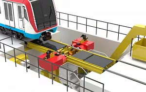 Одноосный подрельсовый колесотокарный станок Uni.RW UT400LS