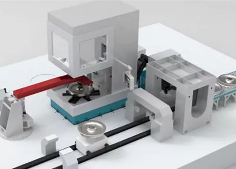 Технологическая линия для чистового растачивания отверстий ступиц колес Uni.RW CMT2086